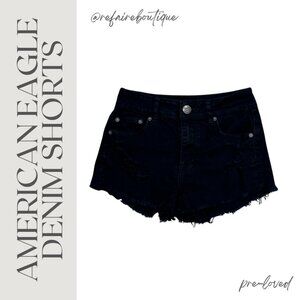 American Eagle Black Denim Shorts